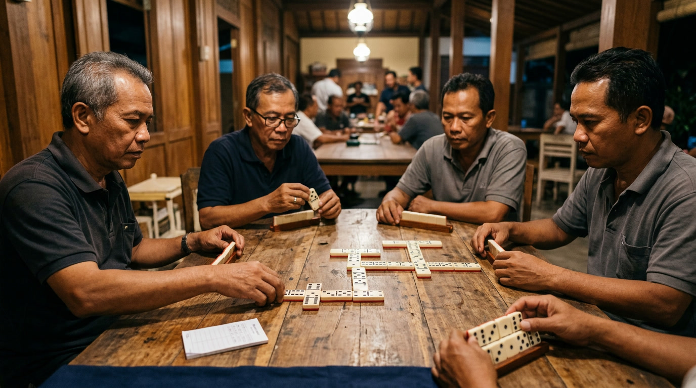 konsisten menang gaple